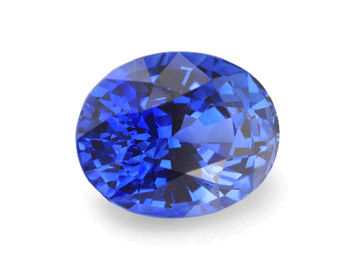 [SCX3393] Ceylon Sapphire 8.75x7mm Oval Blue