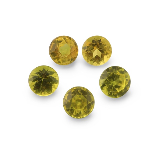 [SYS3072] Yellow Sapphire 3.50mm +/- Round Set of 5