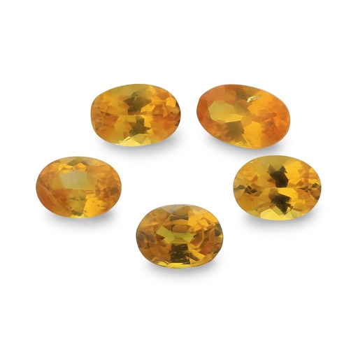[SYS3120] Golden Sapphire 4x2.5m - 5x3mm Oval Set of 5