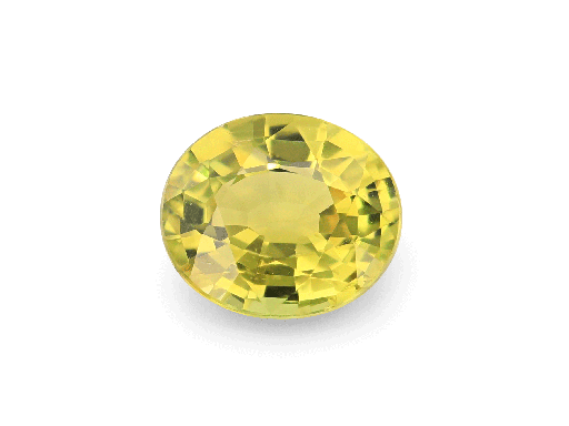 [SYX3114] Australian Sapphire 6.2x5.5mm Oval Yellow Green