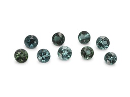 [TUBR02] Blue Green Tourmaline 2mm Round 