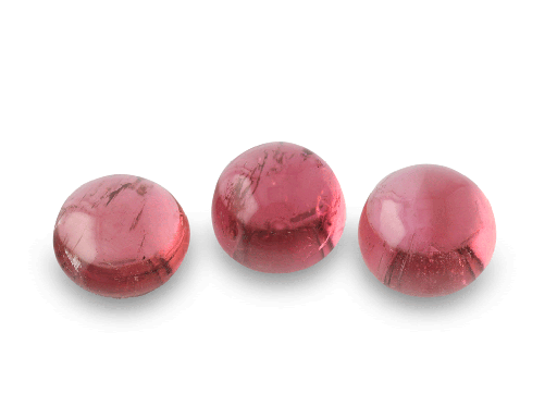 [TUKCR106] Pink Tourmaline 6mm Round Cabochon 1st Grade