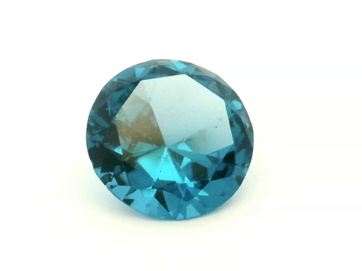 [USZJ20011] Synthetic Spinel 14mm Round Zircon Blue