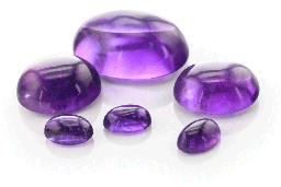 Amethyst (Mid-to-Strong) - Oval Cabochon