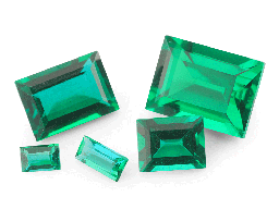 Hydrothermal Emerald - Baguette