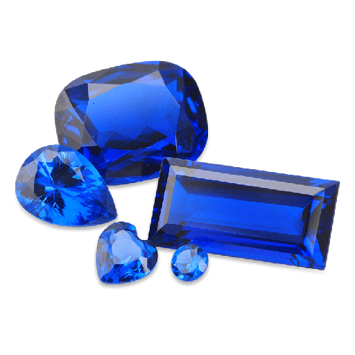 [USPJ30005] Synthetic Bright Blue Spinel 8x5mm Pear Shape 