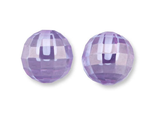 [BRZJ3004] Cubic Zirconia 8.00mm Ball Faceted HD Lavender