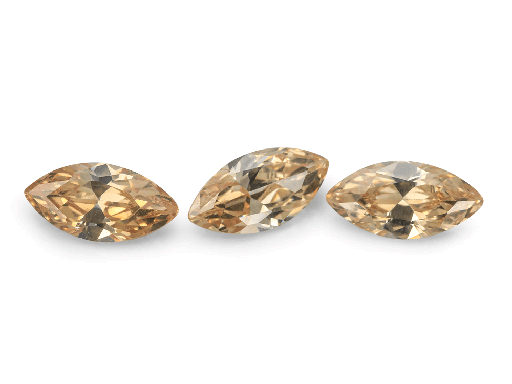 [ZCM-07035] Cubic Zirconia (Champagne) - Marquise
