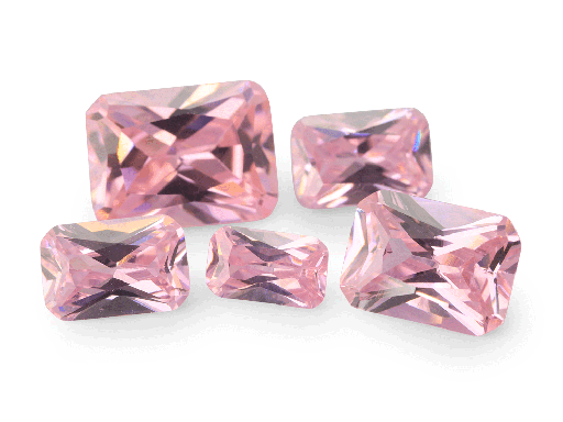 Cubic Zirconia (Pink) - Radiant
