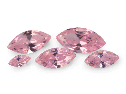 Cubic Zirconia (Pink) - Marquise