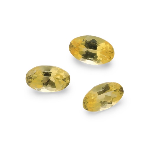 [SYS3139] Yellow Sapphire 5x3mm +/- Oval Set of 3