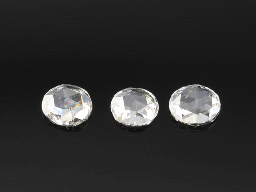 [DRW-03] Diamond White 3mm Round Rose Cuts 
