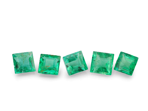 [EQG-0275] Emerald 2.75mm Square Carre Gem Grade 