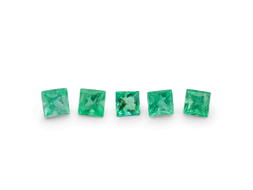 [EQPG02] Emerald 2mm Square Princess Gem Grade 